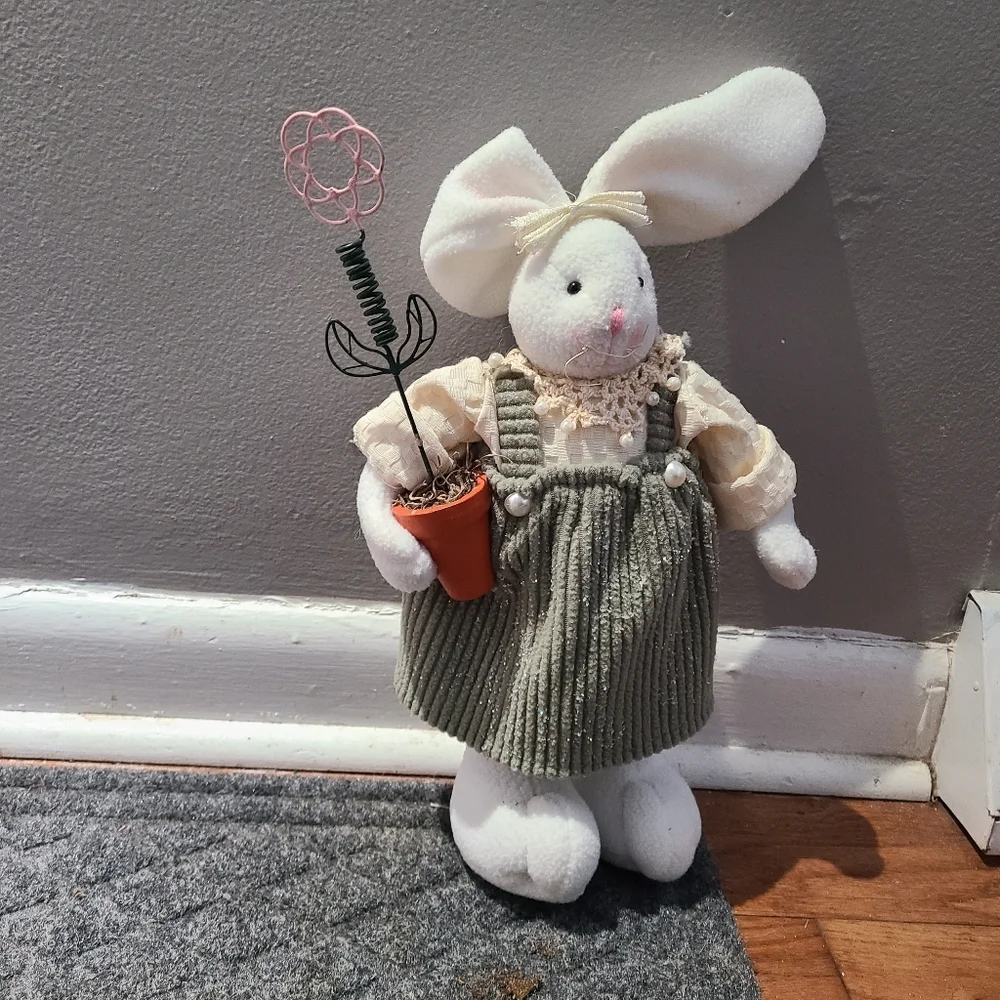 Stuffed Standing Rabbit Flower Pot 17